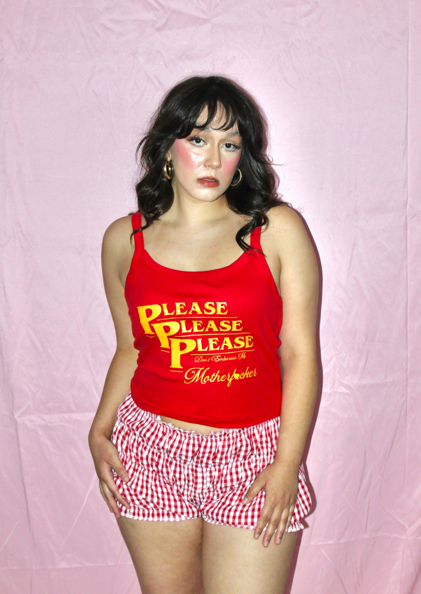 Please, Please, Please Baby Tee Tank Top