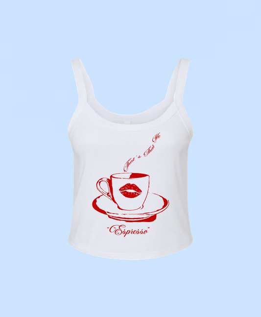 Espresso Baby Tee Tank Top