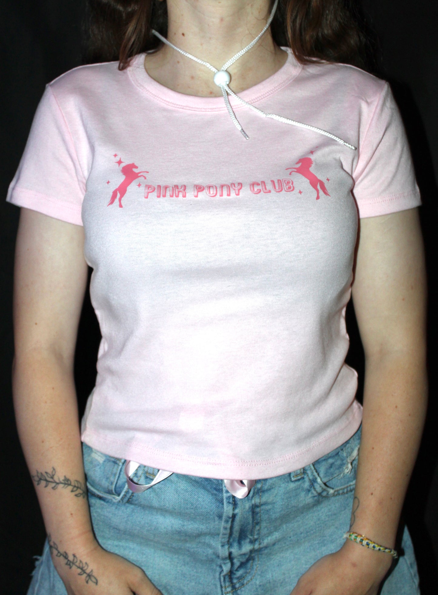 Pink Pony Club Baby Tee