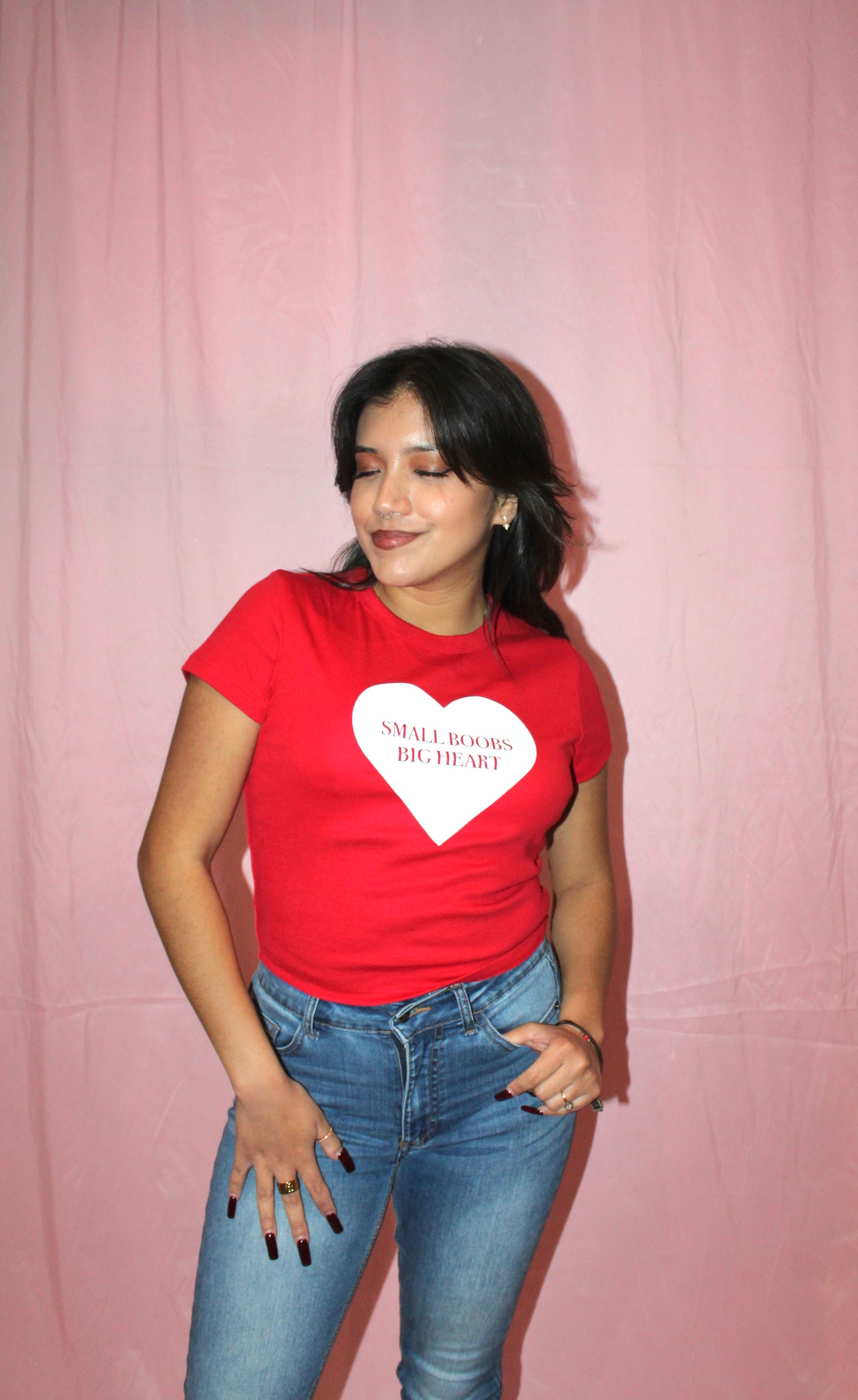 Small/Big Boobs, Big Heart T-Shirt