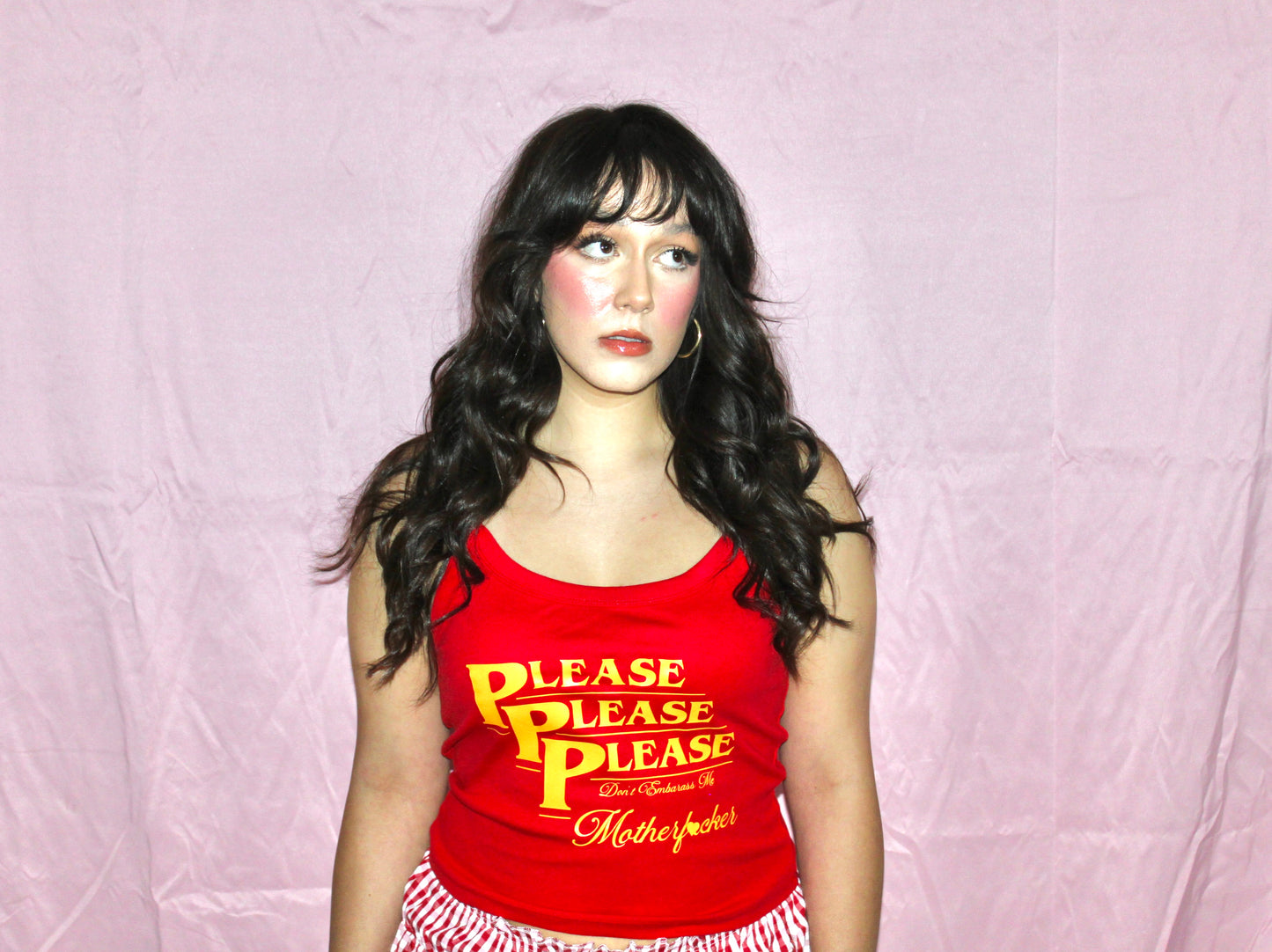 Please, Please, Please Baby Tee Tank Top