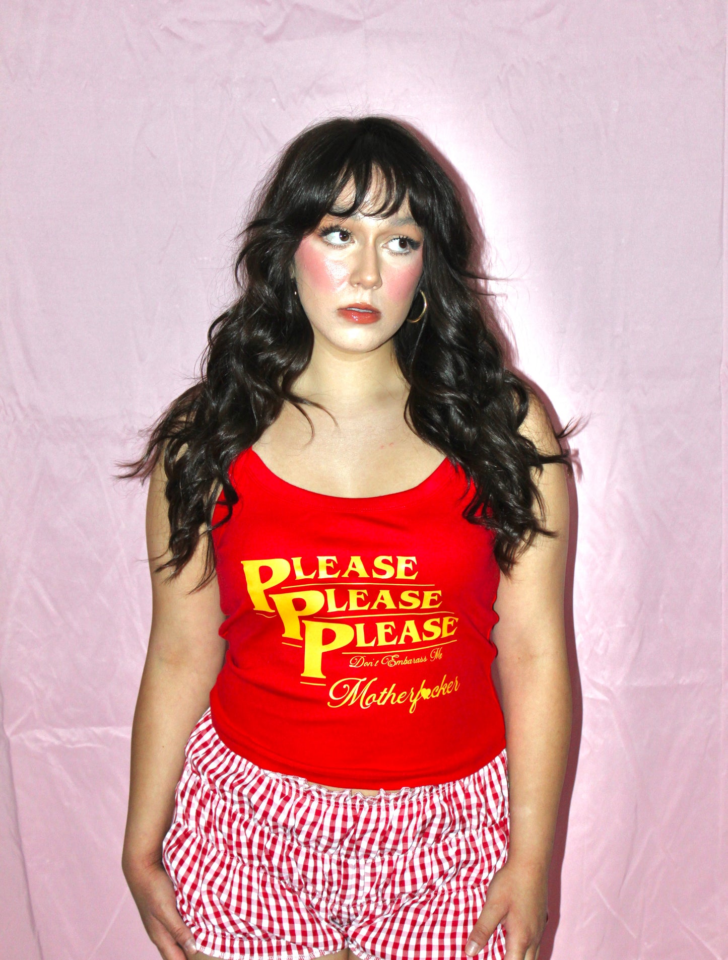 Please, Please, Please Baby Tee Tank Top