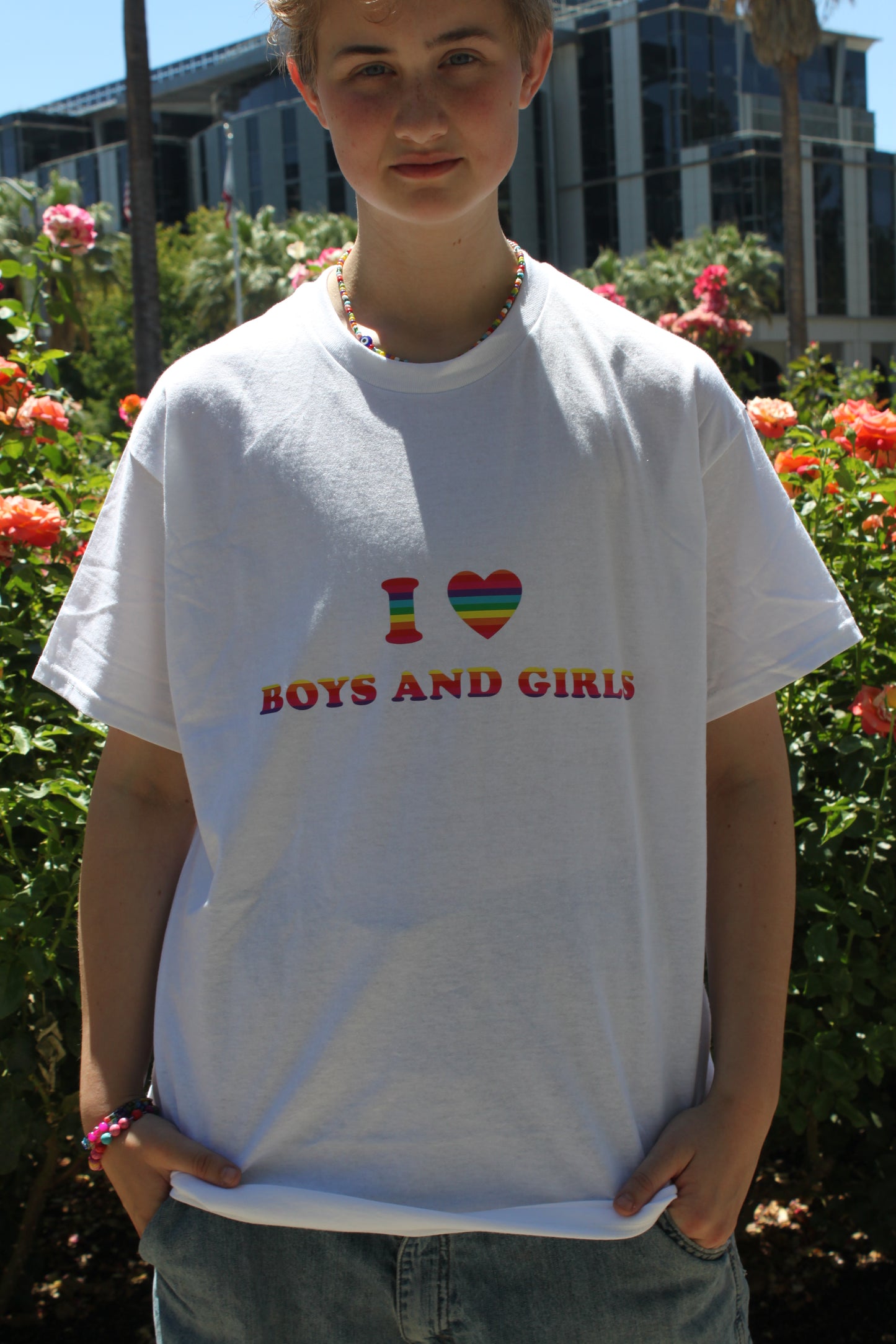 I Love Boys Baby Tee