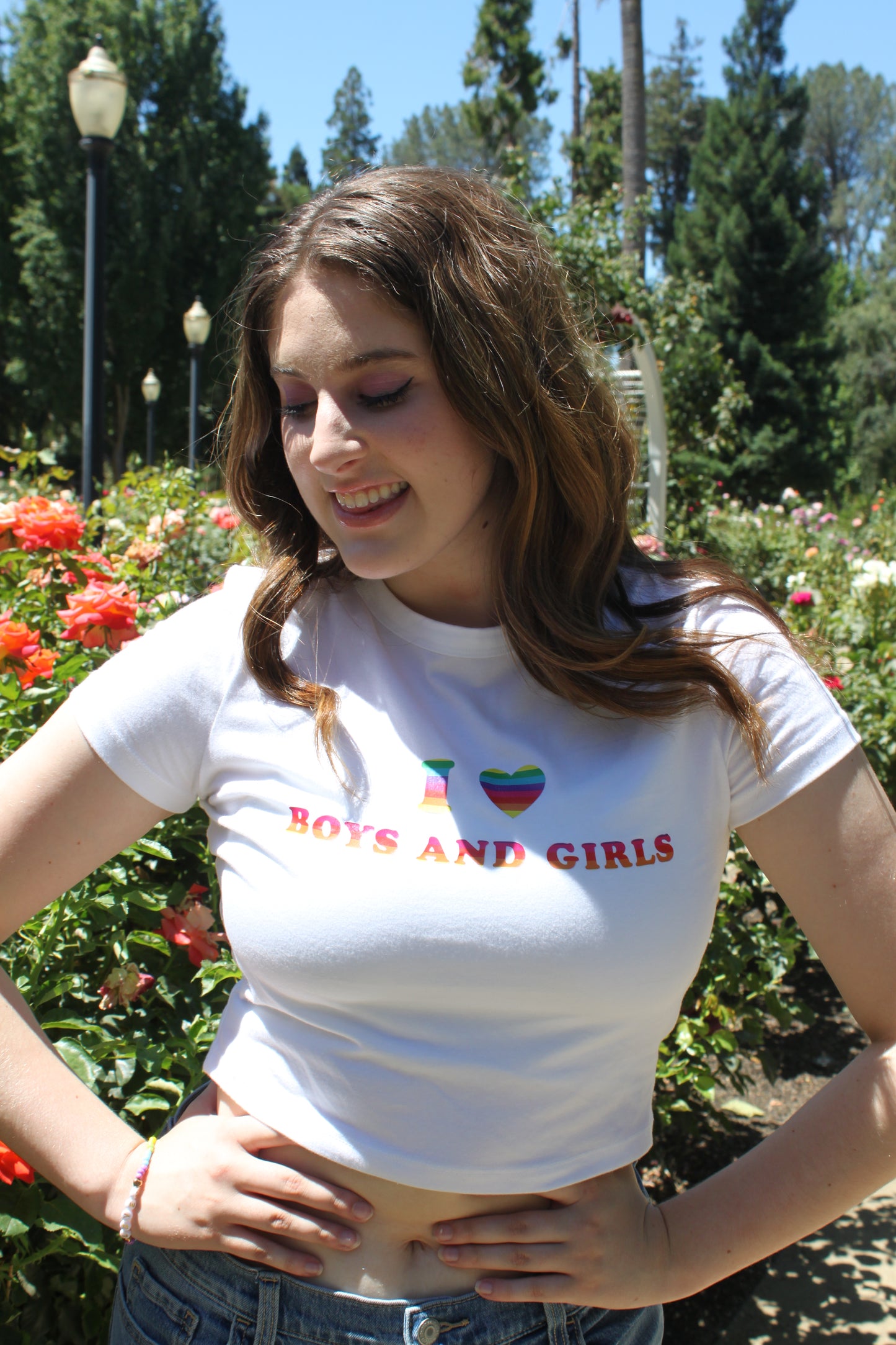 I Love Boys & Girls Baby Tee