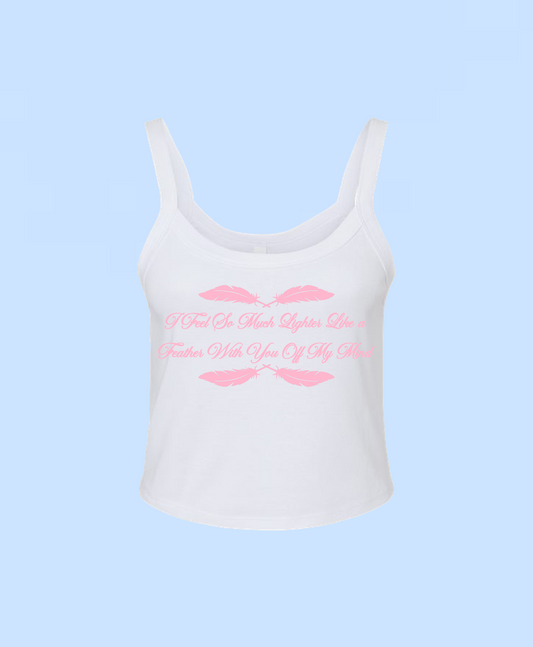 Feather Baby Tee Tank Top