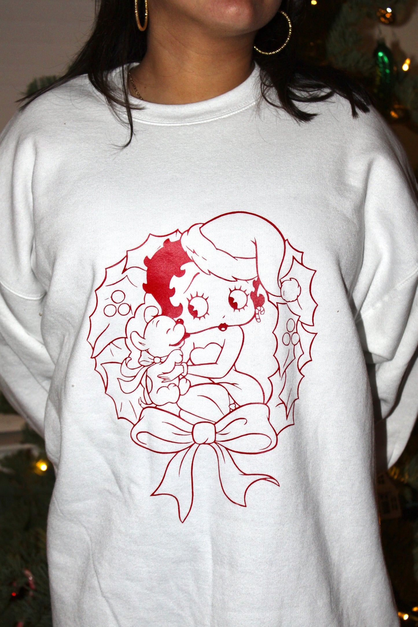 Betty Boop Wreath Crewneck