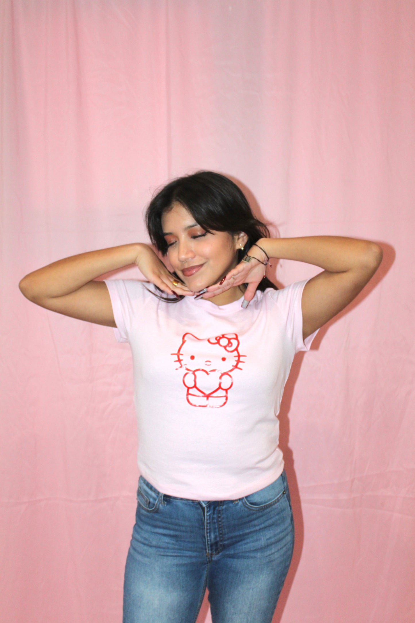 Hello Kitty With Love Custom Crewneck