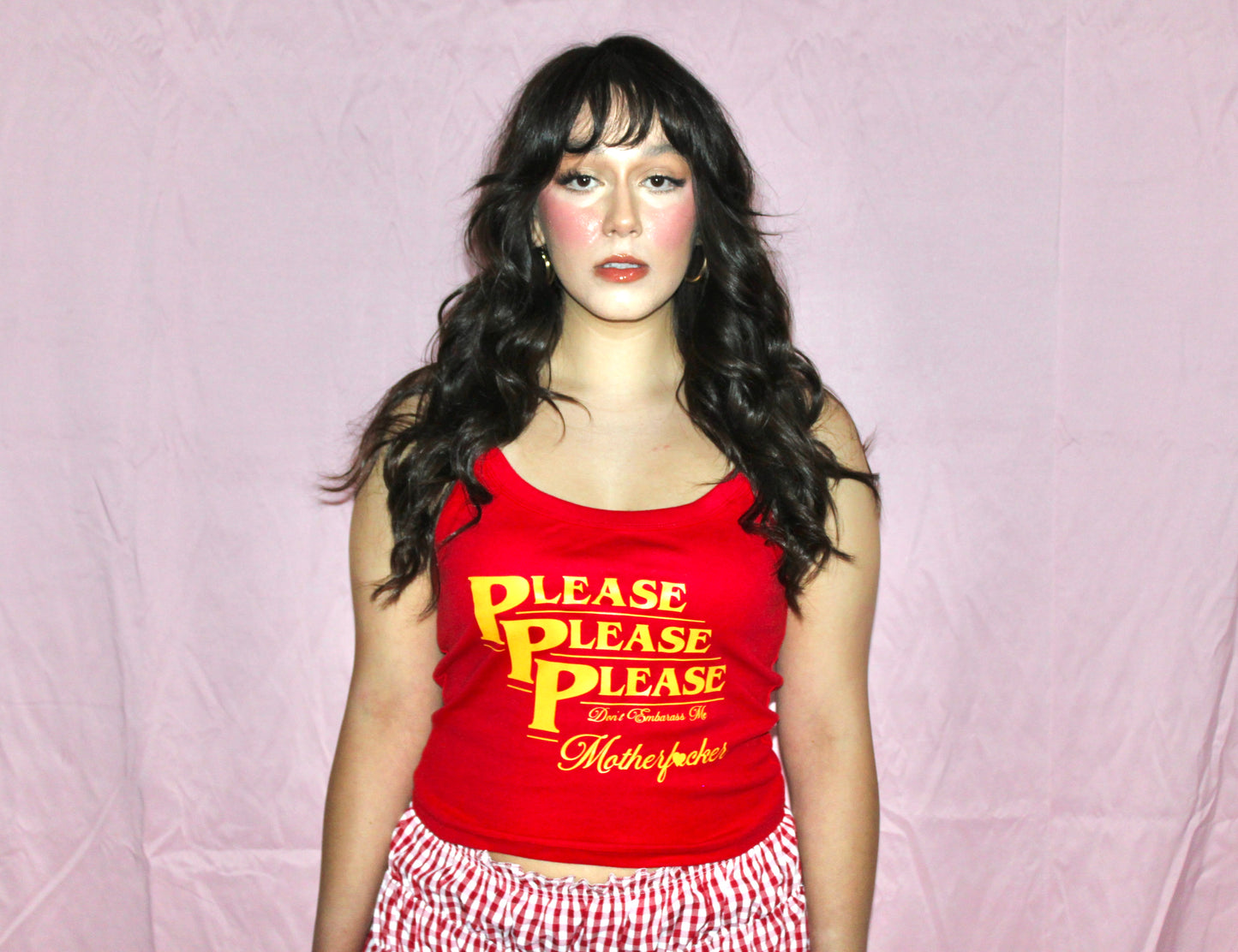 Please, Please, Please Baby Tee Tank Top