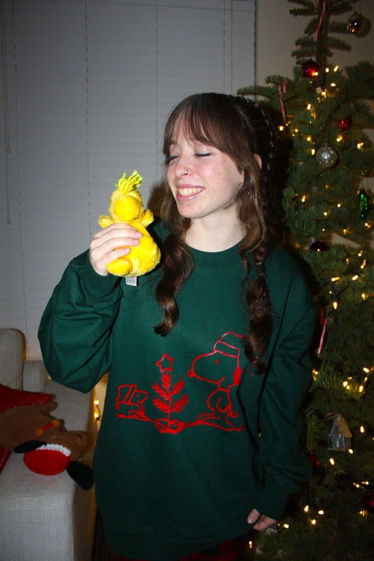 Christmas Snoopy & Woodstock Crewneck