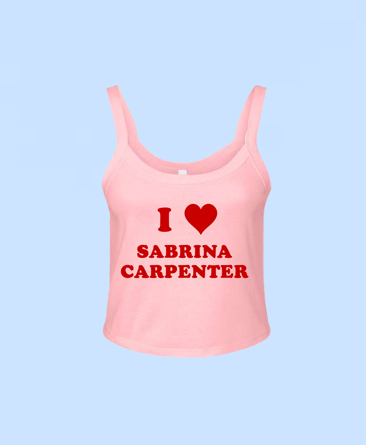 I Love Sabrina Carpenter Baby Tee Tank Top