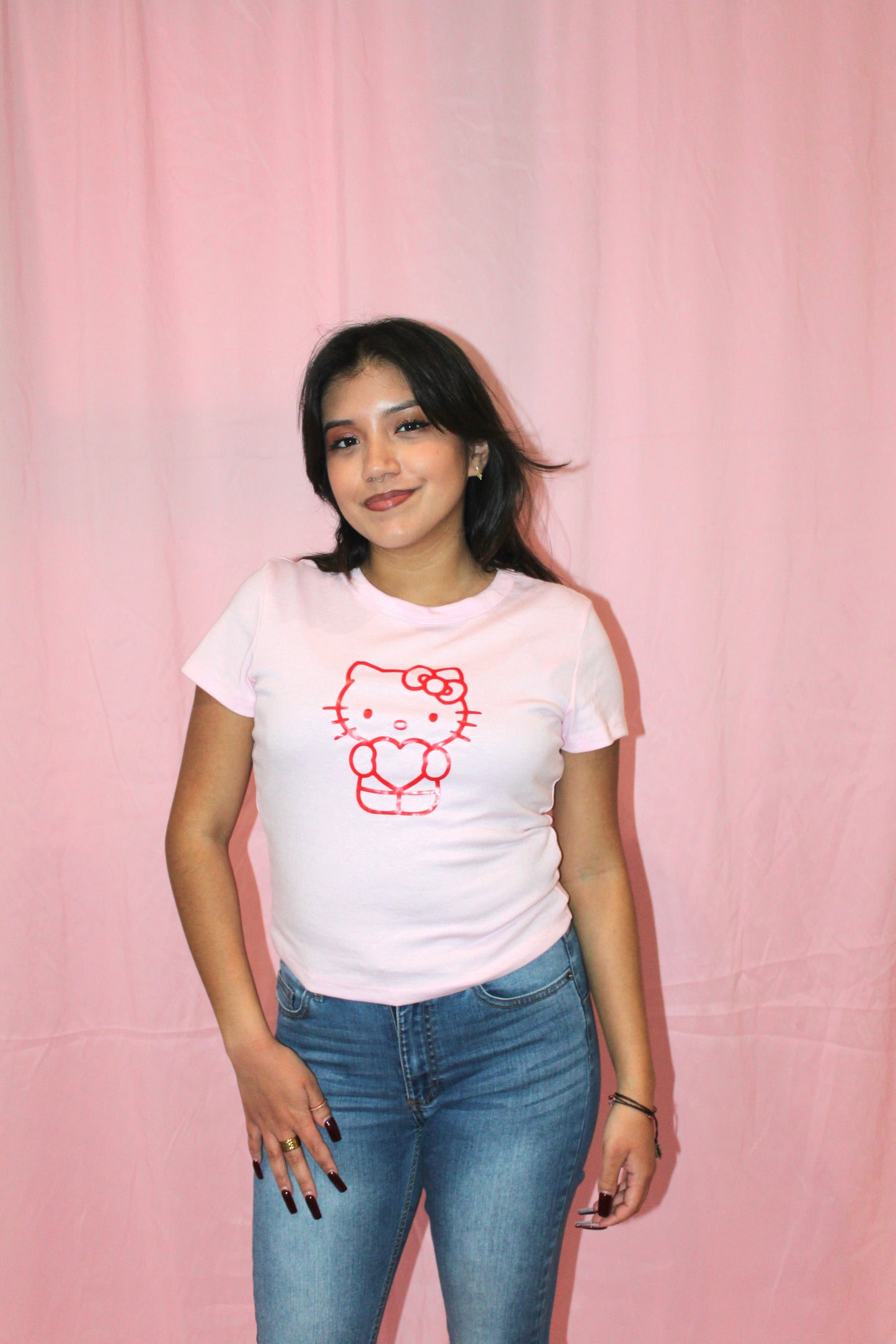 Hello Kitty With Love Custom Crewneck