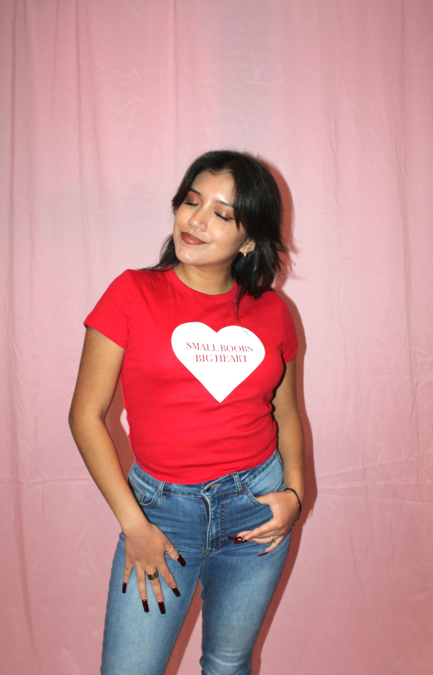 Small/Big Boobs, Big Heart T-Shirt