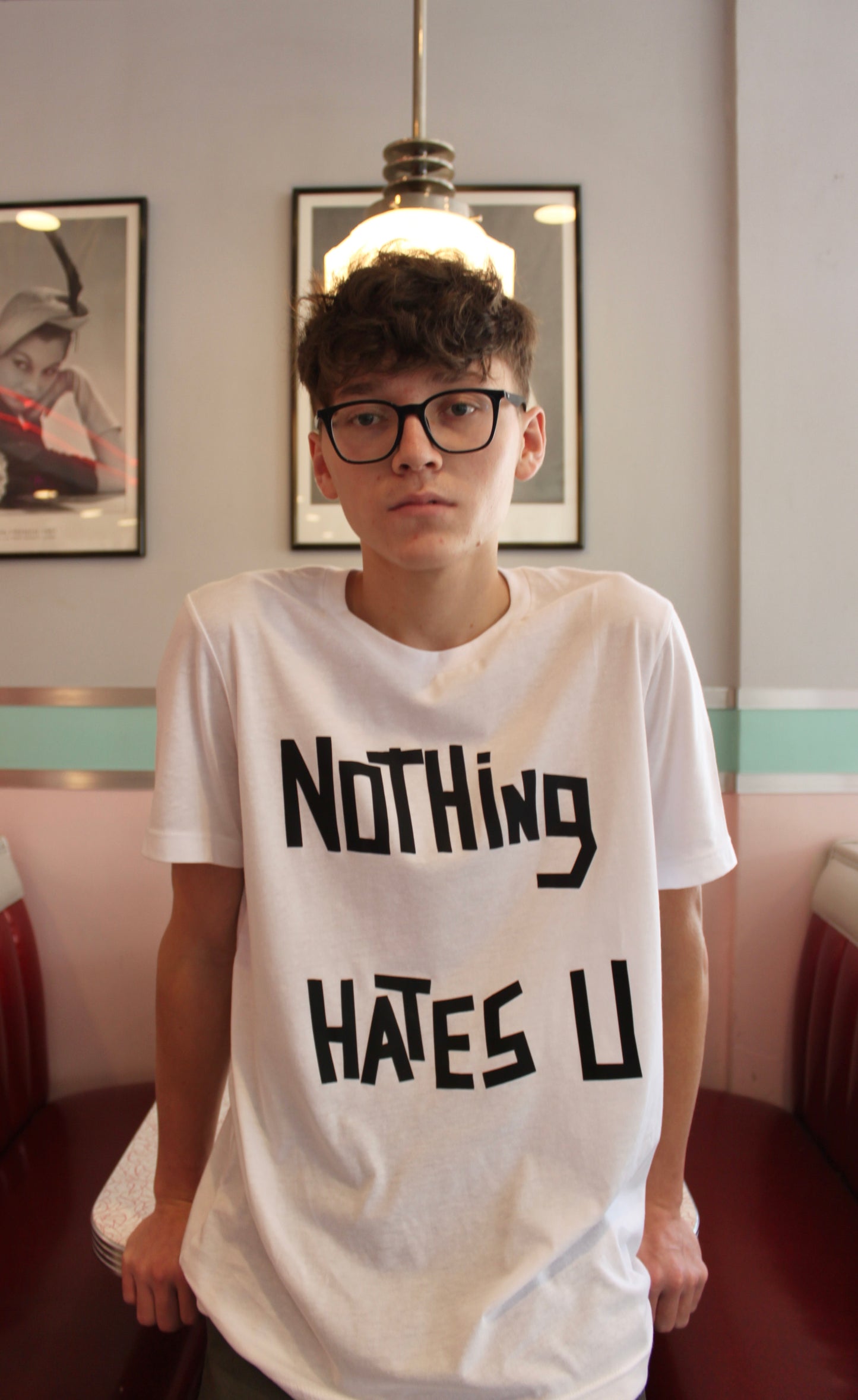 Nothing Hates U White T-Shirt