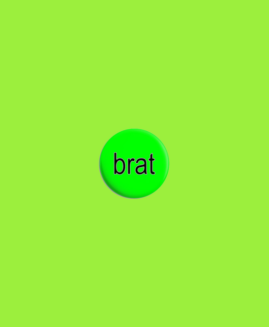 custom brat button pin