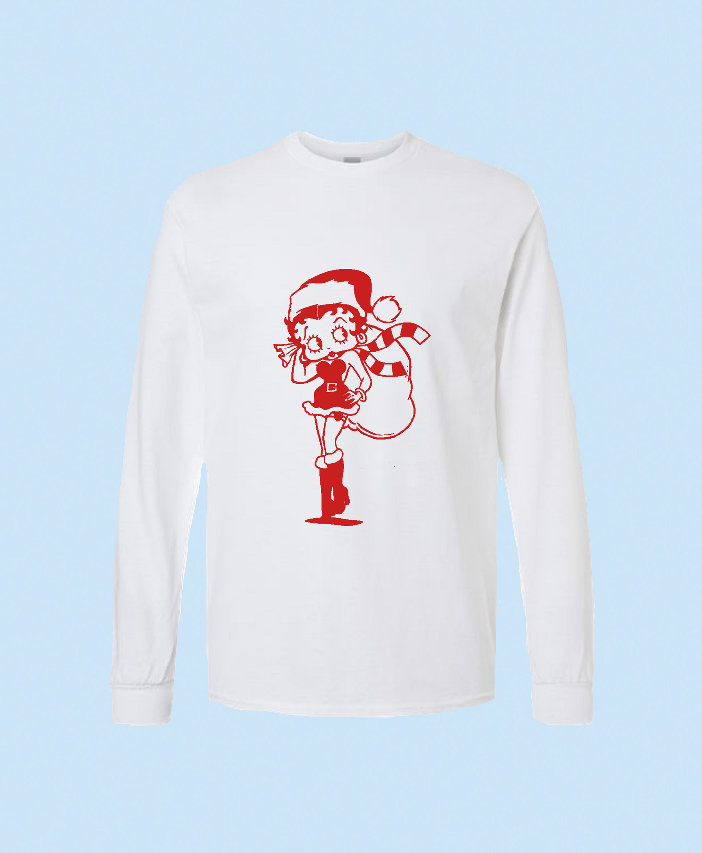 Santa Betty Boop Unisex Long Sleeve